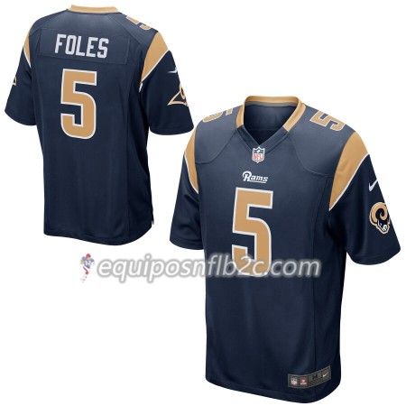 Camiseta Hombre NFL Los Angeles Rams Nick Foles 5 Nike Navy Camiseta Hombre NFL Los Angeles Rams Nick Foles 5 Nike Navy
